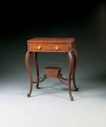 Klassinen veistetty työpöytä, 1810-20