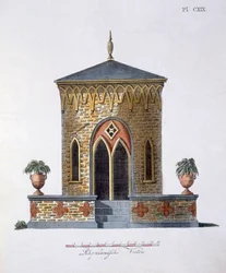 Puutarhakoristeet, G. van Laarin Magazine of Garden Gems, julkaistu 1802