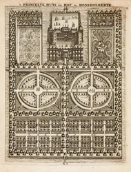 Honsholredykin palatsi, Johann van der Groenin hollantilainen puutarhuri, julkaistu 1699