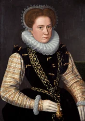 Espanjalaisasuisen naisen muotokuva, n. 1585