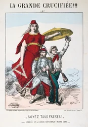 Be the Brothers!, allegoria republikaanisesta Ranskasta, 1871.