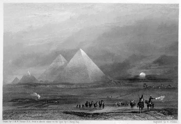 Pyramidit, Giza, Egypti, 1800-luku