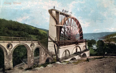 "Laxey Wheel, Isle of Man", 1904.