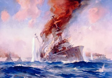 Falklandin taistelu: Scharnhorstin uppoaminen