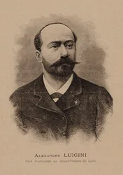 Muotokuva säveltäjä Alexandre Luiginista 1850-1906, 1887.
