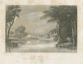 Rolleston Hall: viivakaiverrus, nd [c 1840]