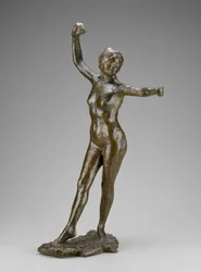 Tanssija valmis tanssimaan, oikea jalka eteenpäin, malli 1882-95, näyttelijä 191921.