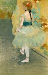 Tanssija vihreässä, n. 1878