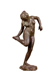 "Tanssija katselee oikean jalkansa pohjaa", c1890