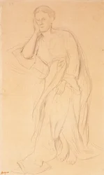 Eugenie Fiocre, tutkimus Mlle Fiocrelle baletissa The Source, n. 1867