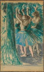 Ryhmä tanssijoita, n. 1898