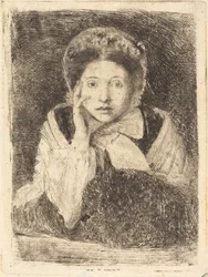 Marguerite De Gas, taiteilijan sisar Marguerite De Gas, taiteilijan sisar, 18601862.