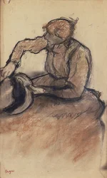 Milliner viimeistelee hattua, n.1898