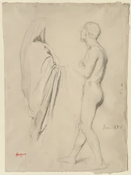 Tutkimus "Dante ja Virgil", n. 1856-57