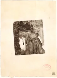Jet Earring, 1876-77.