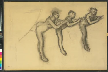 Kolme tanssijaa sukkahousuissa, n.1895-1900