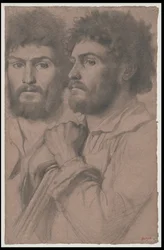 Kaksi miehen muotokuvatutkimusta, n. 1856-57