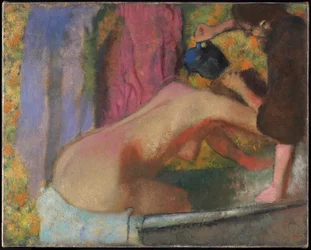 Nainen kylvyssään, n. 1895