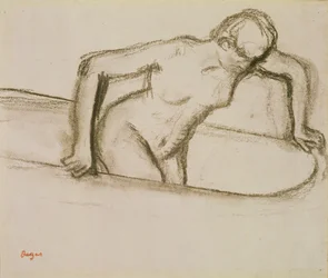 Nainen kylpyammeessa