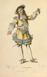 Puku Lelien roolia varten, noin 1868 (kaiverrus).