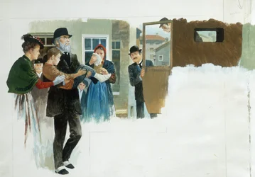 Epäonne, sydämestä, Edmondo De Amicis, piirustus