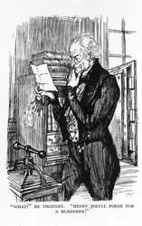 Kohtaus Robert Louis Stevensonin teoksesta Tohtori Jekyll ja herra Hyde, 1927