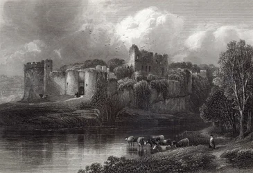 Chepstow Castle, kaiverrus R. Hinshelwood, painatus Cassell und Company Ltd