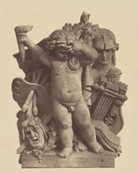 ["Les Beaux-arts", Nicolas Guilleminin veistos, Louvren sisustus, Pariisi]