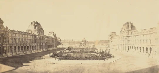 [Näkymä Cour Napoléonilta kohti Tuileries
