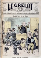 Sarjakuva parlamentaarisesta koskemattomuudesta - elokuvassa "" Le Grelot" 14.2.1892
