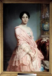 Madame F:n muotokuva. 1800-luku. Mitat: 1,3 x 0,89 m. Pariisi, Musée d’Orsay