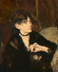 Berthe Morisot rentant un éventail