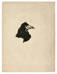 Korpin johtaja profiilissa, The Raven (Le Corbeau)