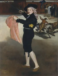 Mademoiselle V. . . . espadan puvussa, 1862.
