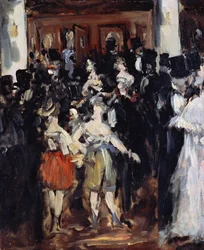 Naamiojuhla oopperassa - Manet, Edouard (1832-1883) Öljy kankaalle 1873 46,7x38,2 Bridgestonen taidemuseo