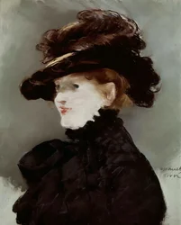 Méry Laurent mustassa hatussa, 1882.