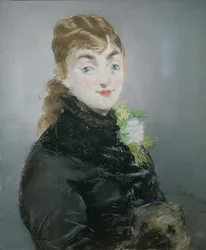 Méry Laurent mopsi kanssa, 1882.