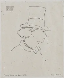 Charles Baudelairen muotokuva 1821-1867.