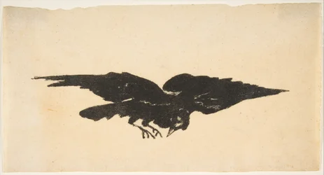 Lentävä korppi, Edgar Allan Poen Ex libris korppiin, 1875.