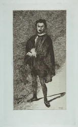 Traaginen näyttelijä: Rouvière Hamletin roolissa, 1865-66.