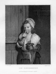 Tyttö syömässä, c1833
