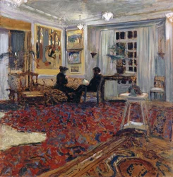 Keskustelu Fontainesissa: herra ja rouva Arthur Fontaine; Keskustelu Fontainesissa: Monsieur ja Madame Arthur Fontaine, 1904