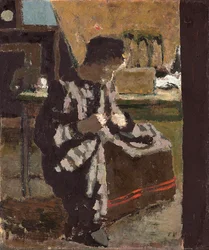 La Couture, n. 1893 (öljy paperille asetettu alukseen)