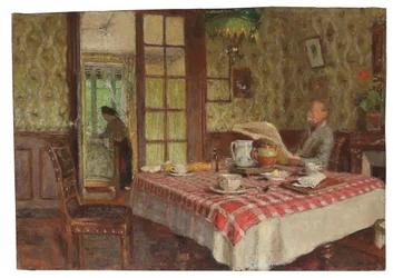 Lukeminen ruokasalissa, Vaucresson, 1924