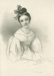 Clara Wieck-Schumannin muotokuva 1819-1896, 1832.