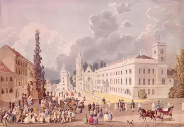 Das Hochfürstl. Palais auf dem Schloßplatze