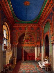 Talvipalatsin sisätilat, 1870.