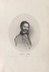 Sellisti ja säveltäjä Alfredo Piatin muotokuva 1822-1901, 1858.