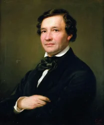 Pianisti ja säveltäjä Wilhelm Taubertin muotokuva 1811-1891, 1862.