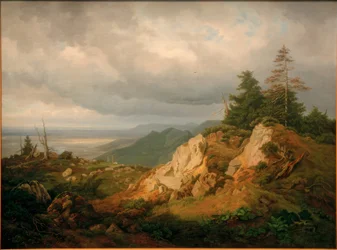 Hohe Kampella näköalalla Chiemsee-järvelle